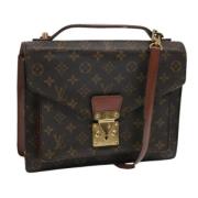 Pre-owned Canvas handbags Louis Vuitton Vintage , Brown , Dames