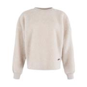 Teddy Sweatshirt Moscow , Beige , Dames