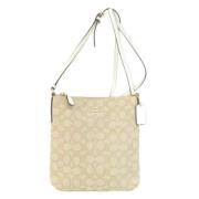 Pre-owned Canvas shoulder-bags Coach Pre-owned , White , Dames