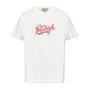 T-shirt met print Woolrich , White , Heren