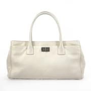 Pre-owned Canvas chanel-bags Chanel Vintage , White , Dames