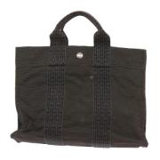 Pre-owned Canvas totes Hermès Vintage , Green , Dames