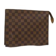 Pre-owned Canvas pouches Louis Vuitton Vintage , Brown , Dames