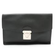 Pre-owned Leather louis-vuitton-bags Louis Vuitton Vintage , Black , D...