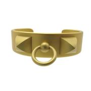 Pre-owned Metal bracelets Hermès Vintage , Beige , Dames