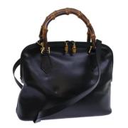 Pre-owned Leather gucci-bags Gucci Vintage , Black , Dames