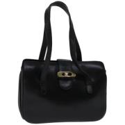 Pre-owned Leather handbags Celine Vintage , Black , Dames