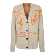 Grafisch Patroon Vest Burberry , Beige , Dames