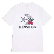 Cherry Star Chevron Infill Tee T-shirt Converse , White , Dames