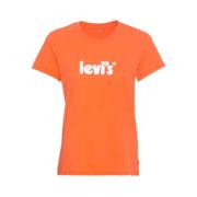 Dames T-Shirt Trendy Stijl Levi's , Orange , Dames