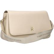 Beige Leren Schoudertas TH Fresh Crossover Tommy Hilfiger , Beige , Da...