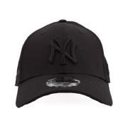 NY Yankees Zwarte Baseballpet New Era , Black , Heren