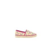 Canvas Espadrilles Roze Initialen Contrast Carolina Herrera , Multicol...