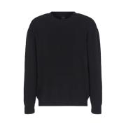 Heren Zwart Sweatshirt Aw24 Casual Stijl Armani Exchange , Black , Her...