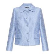 Blazer met logo Dolce & Gabbana , Blue , Dames