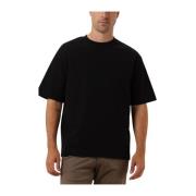 Heren Polo & T-shirts Losse Pasvorm Tee Selected Homme , Black , Heren