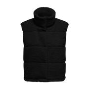 Sandra Teddy Waistcoat Only , Black , Dames