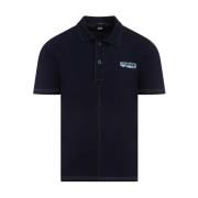 Blauw Katoenen Poloshirt C.p. Company , Blue , Heren