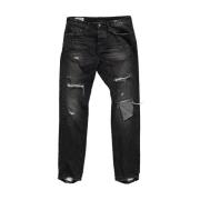 Zwarte Zee Denim Jeans Regular Fit One Teaspoon , Black , Heren