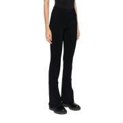 Zwarte Hoge Taille Flared Broek Filippa K , Black , Dames