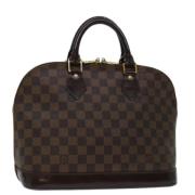 Pre-owned Canvas handbags Louis Vuitton Vintage , Brown , Dames