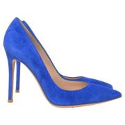 Pre-owned Suede heels Gianvito Rossi Pre-owned , Blue , Dames