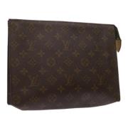 Pre-owned Canvas pouches Louis Vuitton Vintage , Brown , Dames