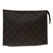 Pre-owned Canvas pouches Louis Vuitton Vintage , Brown , Dames