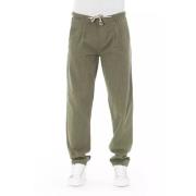 Army Green Chino Broek Baldinini , Green , Heren