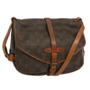 Pre-owned Canvas louis-vuitton-bags Louis Vuitton Vintage , Brown , Da...