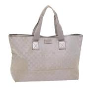 Pre-owned Canvas totes Gucci Vintage , Gray , Dames