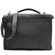 Pre-owned Leather fendi-bags Fendi Vintage , Gray , Dames