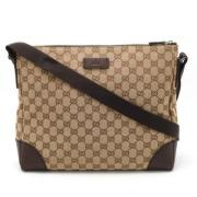 Pre-owned Canvas gucci-bags Gucci Vintage , Beige , Dames