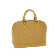 Pre-owned Leather handbags Louis Vuitton Vintage , Beige , Dames