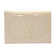 Pre-owned Leather wallets Valentino Vintage , Beige , Dames