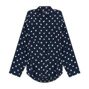 Polkadotshirt Balenciaga , Blue , Dames