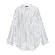 Overhemd met streepmotief Balenciaga , White , Dames