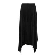 Zwarte Gebreide Weef Plissé Rok Joseph , Black , Dames