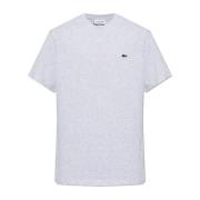 T-shirt met logo Lacoste , Gray , Heren