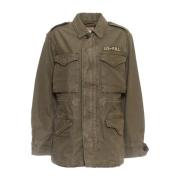 Olijfgroene Militaire Jas Ralph Lauren , Green , Dames