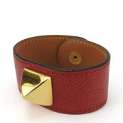 Pre-owned Fabric bracelets Hermès Vintage , Red , Dames