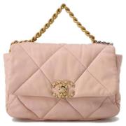 Pre-owned Leather shoulder-bags Chanel Vintage , Pink , Dames