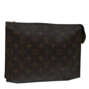 Pre-owned Canvas pouches Louis Vuitton Vintage , Brown , Dames