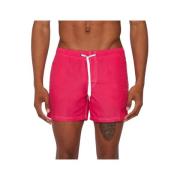 Rode Zee Zwemshorts Elastische Taille Sundek , Red , Heren