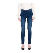 Skinny Jeans Mid-Rise Rits/Knoopsluiting Silvian Heach , Blue , Dames