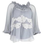 Pre-owned Silk tops Chloé Pre-owned , Blue , Dames