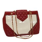 Pre-owned Leather chanel-bags Chanel Vintage , Red , Dames