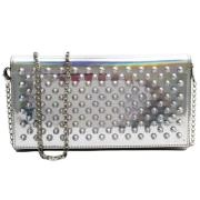 Pre-owned Canvas wallets Christian Louboutin Pre-owned , Gray , Dames