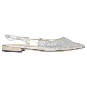 Pre-owned Leather flats Jimmy Choo Pre-owned , Gray , Dames