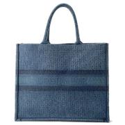 Pre-owned Canvas dior-bags Dior Vintage , Blue , Dames